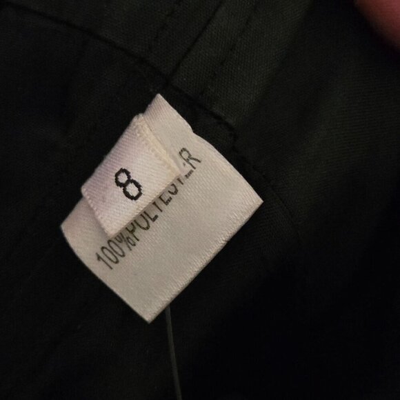 Jovani NWT Designer Black Full Skirt Hot Pink Bow Bodice Strapless Gown Size 8 - Picture 7 of 8